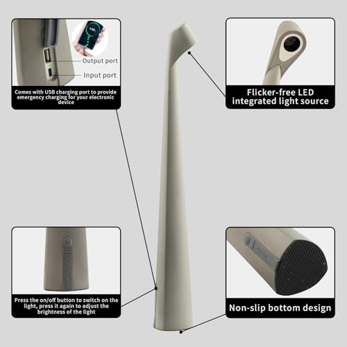 Cordless Rechargeable Reading Metal Table Lamp