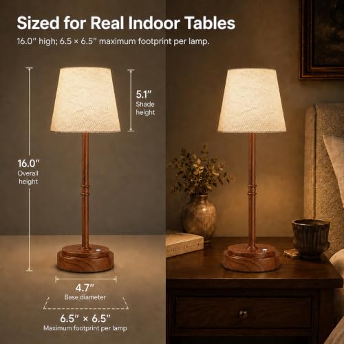 Cordless Table Lamps 2 Pack (2 Count)
