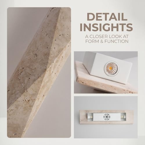 Modern Travertine Wall Sconce