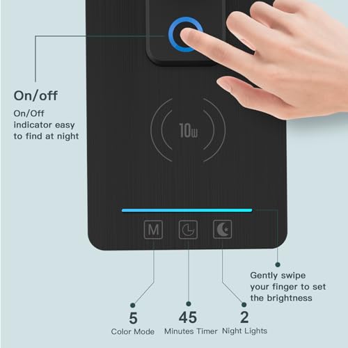 LED Desk Lamp with Wireless Charger