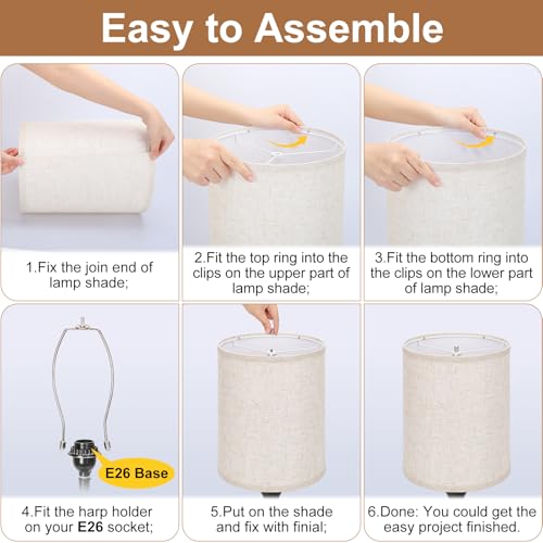 Tall Drum Lamp Shades Set of 2 (2 Count)