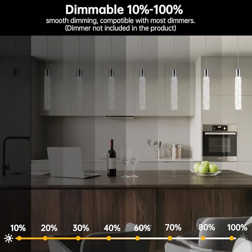 Modern LED Pendant Lights Kitchen Island Lighting (3 Count)