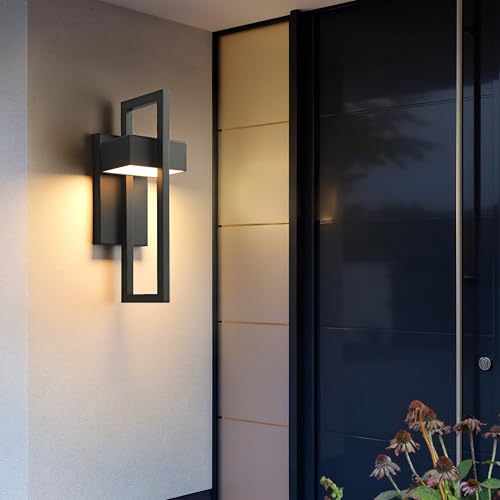 Modern Large Outdoor Wall Lights 3000K Integrated LED Outdoor Wall Sconces Lighting