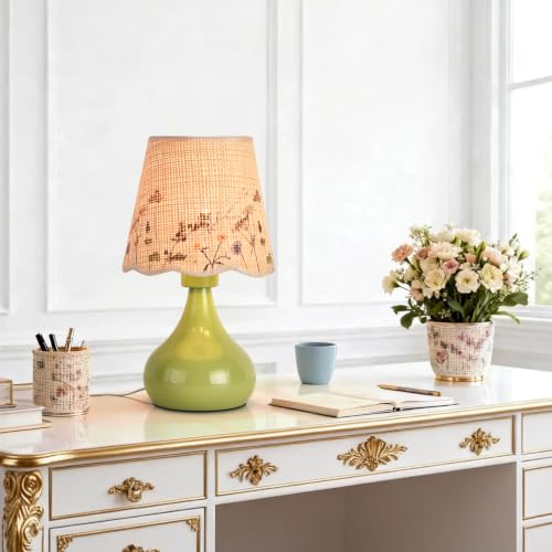 Green mall Bedside Cute Table Lamp for Bedroom