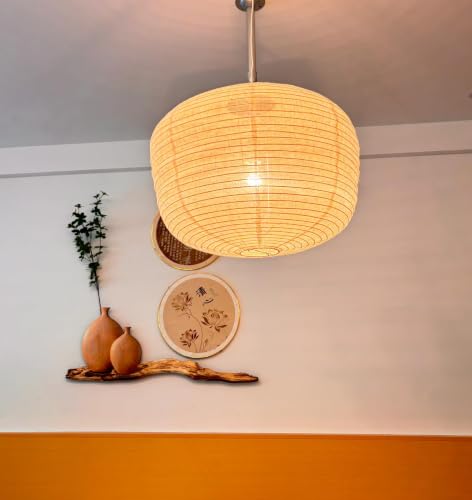Large fabric lampshade Beige Hanging 20INCH Linen Pendant Lamp shade Can replace paper lanterns