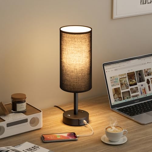 Black Touch Bedside Lamp for Bedroom