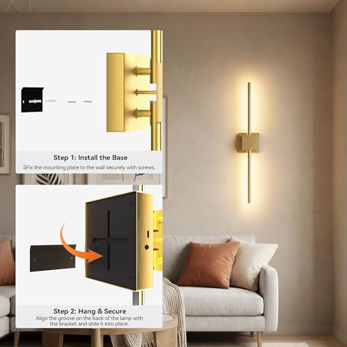 Battery Operated Wall Sconces Set of 2 (2 Count)