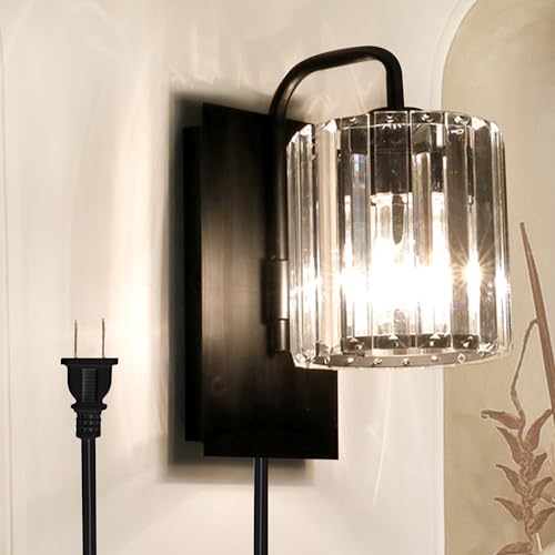 Plug in Crystal Wall Sconces