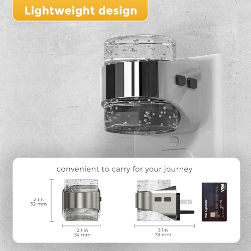 Night Light 2 Pack 3000K Bubble Night Lights Plug into Wall (2 Count)
