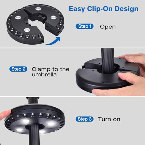 Patio Umbrella Light Rechargeable Umbrella Lights