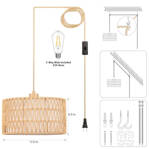 Boho Plug in Pendant Light