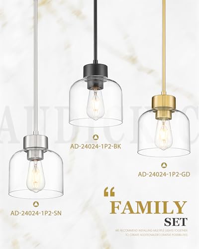 7" Brushed Nickel Pendant Lights Kitchen Island