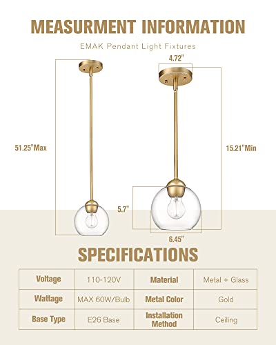 Modern 7 Inch Globe Pendant Lights