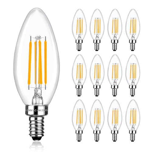 B11 Chandelier Light Bulbs (12 Count)