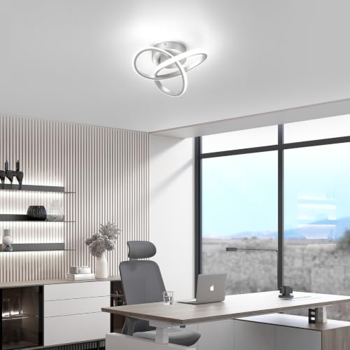 Hallway Light Acrylic Modern LED Ceiling Light Fixtures Cool White 6000K Close to Ceiling Lights for Bedroom