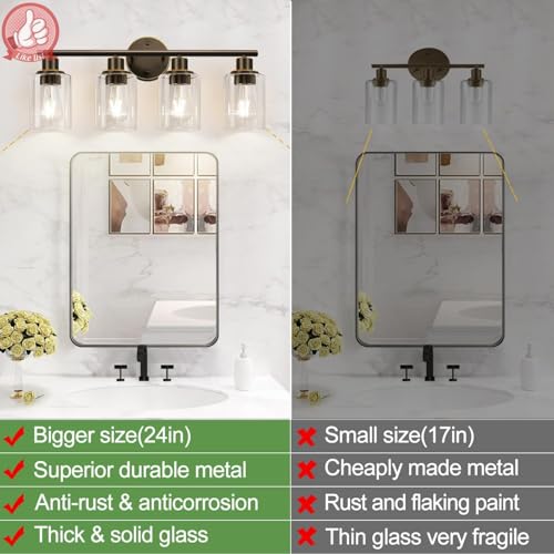 4 Light Bathroom Light Fixtures