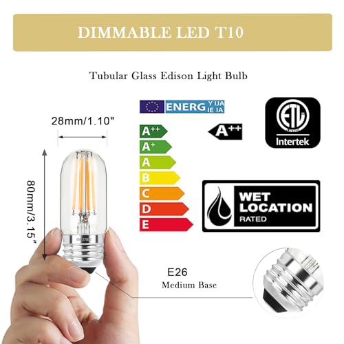 3.2 Inch E26 LED Bulb 60 Watt Equivalent (4 Count)