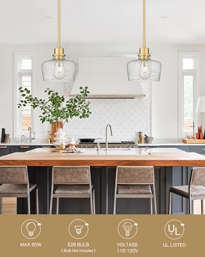 8 Inch Gold Pendant Light Fixtures
