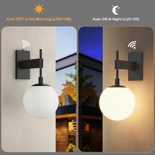 18.1" Dusk to Dawn Outdoor Wall Sconce
