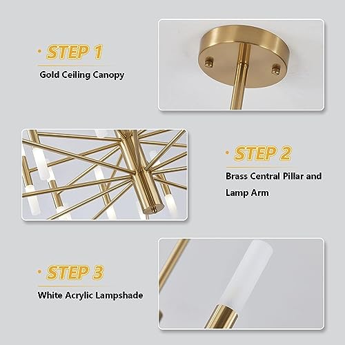 Lighting Brushed Brass 40
