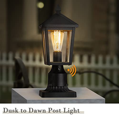 2 Pack Dusk to Dawn Outdoor Post Lights (2 Count)