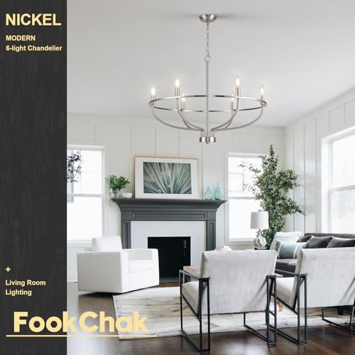 Brushed Nickel Chandelier