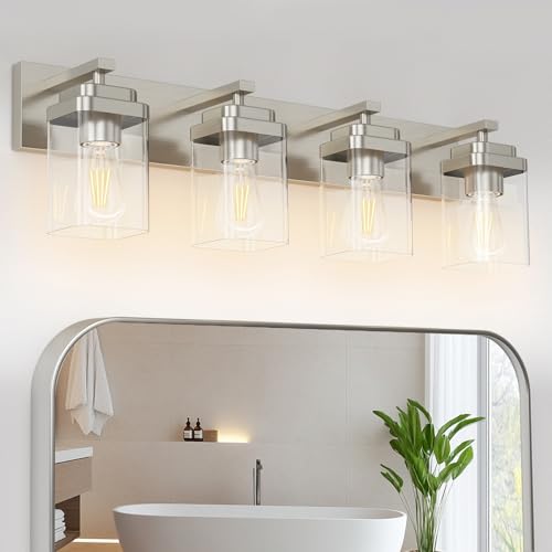 Brushed Nickel Bathroom Light Fixtures