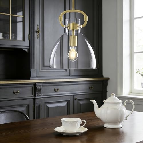 9.8'' Glass Pendant Lights for Kitchen Island