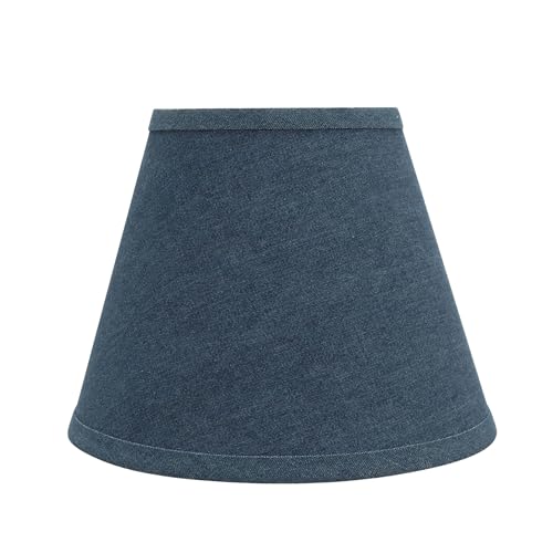 32177A Transitional Hardback Empire Shape Spider Construction Lamp Shade in Washing Blue