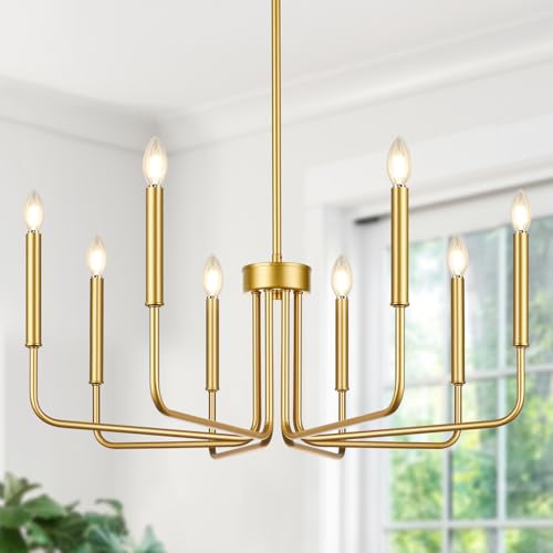 8 Light Farmhouse Chandelier for Dining Room Lighting Fixtures Hanging