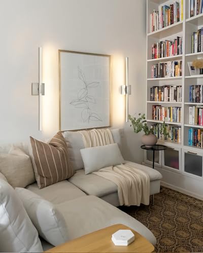 Nickel Battery Operated Wall Sconces Set of 2 (2 Count)