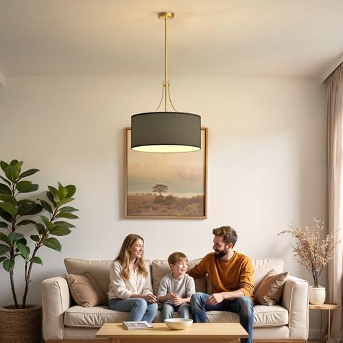 5 Light Farmhouse Drum Chandelier
