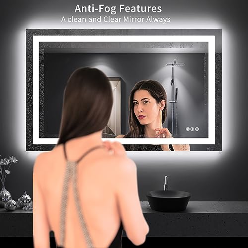 48"X30" LED Bathroom Mirror with Lights