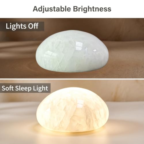 Natural Marble Lamp Cordless Touch Control Night Light 3