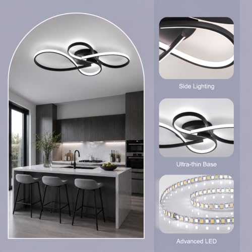 66W Dimmable Modern LED Ceiling Light Fixtures 3000K