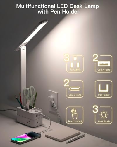 Desk Lamp with Pen Holder