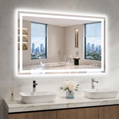 28"x48" LED Bathroom Mirror with Lights
