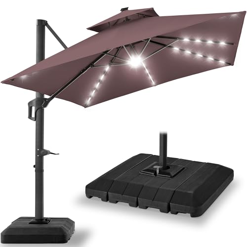 10x10ft Cantilever Patio Umbrella w