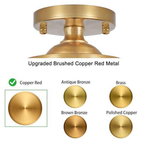 Gold Semi Flush Mount Ceiling Light