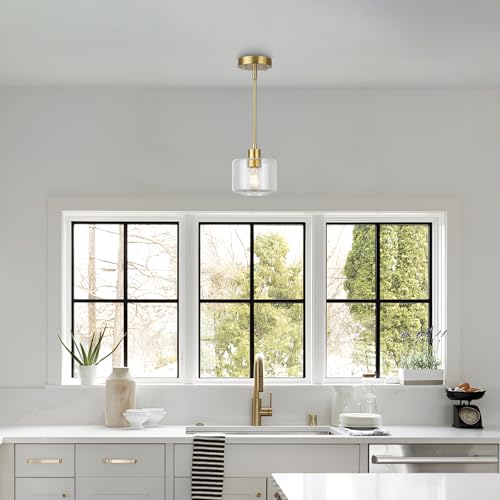 Brushed Gold Pendant Lights Kitchen Island