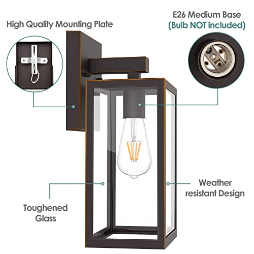 Outdoor Wall Light Fixtures (2 Count)