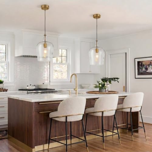 9.3" Blown Glass Pendant Lighting for Kitchen Island