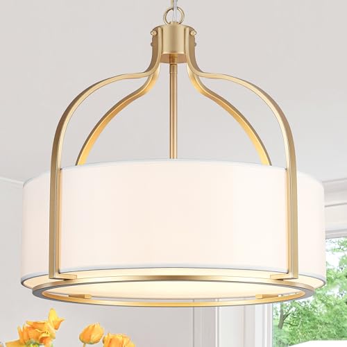 20.5" Gold Drum Chandelier