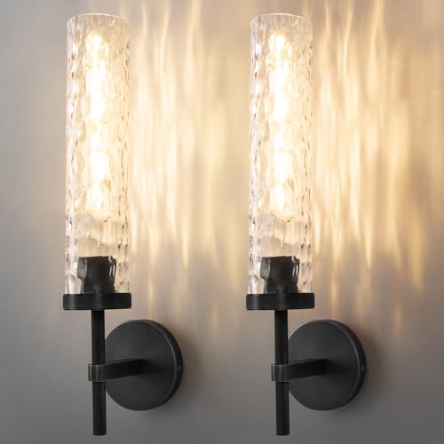 Brass Knurled Bathroom Sconces Set of 2 (2 Count)