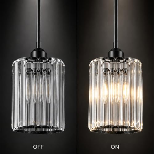 Matte Black Pendant Lights Kitchen Island 2 Pack