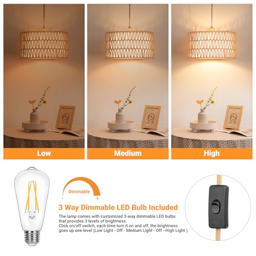 Boho Plug in Pendant Light