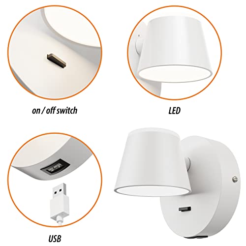 Wall Light LED Wall Sconce with On