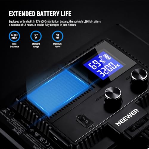 9" LED Video Light Panel