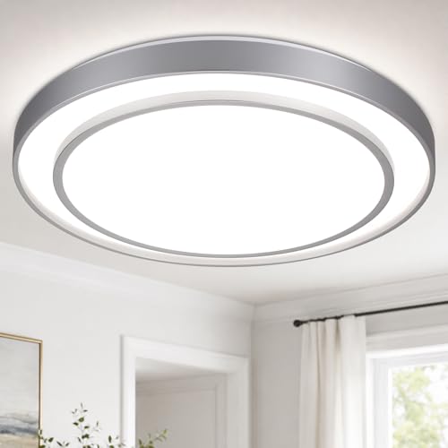 20Inch LED Flush Mount Ceiling Light (Silver / 20Inch)
