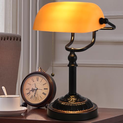 Bankers Desk Lamp with USB